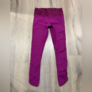 Lululemon Athletica Womens Magenta Leggings